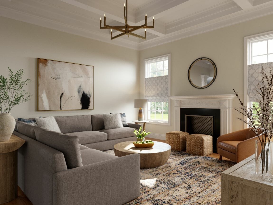 Warm Neutral Living Room Colors| Cabinets Matttroy