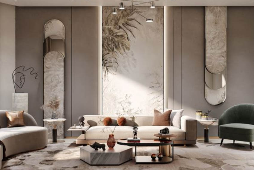Wall Designs For Drawing Room