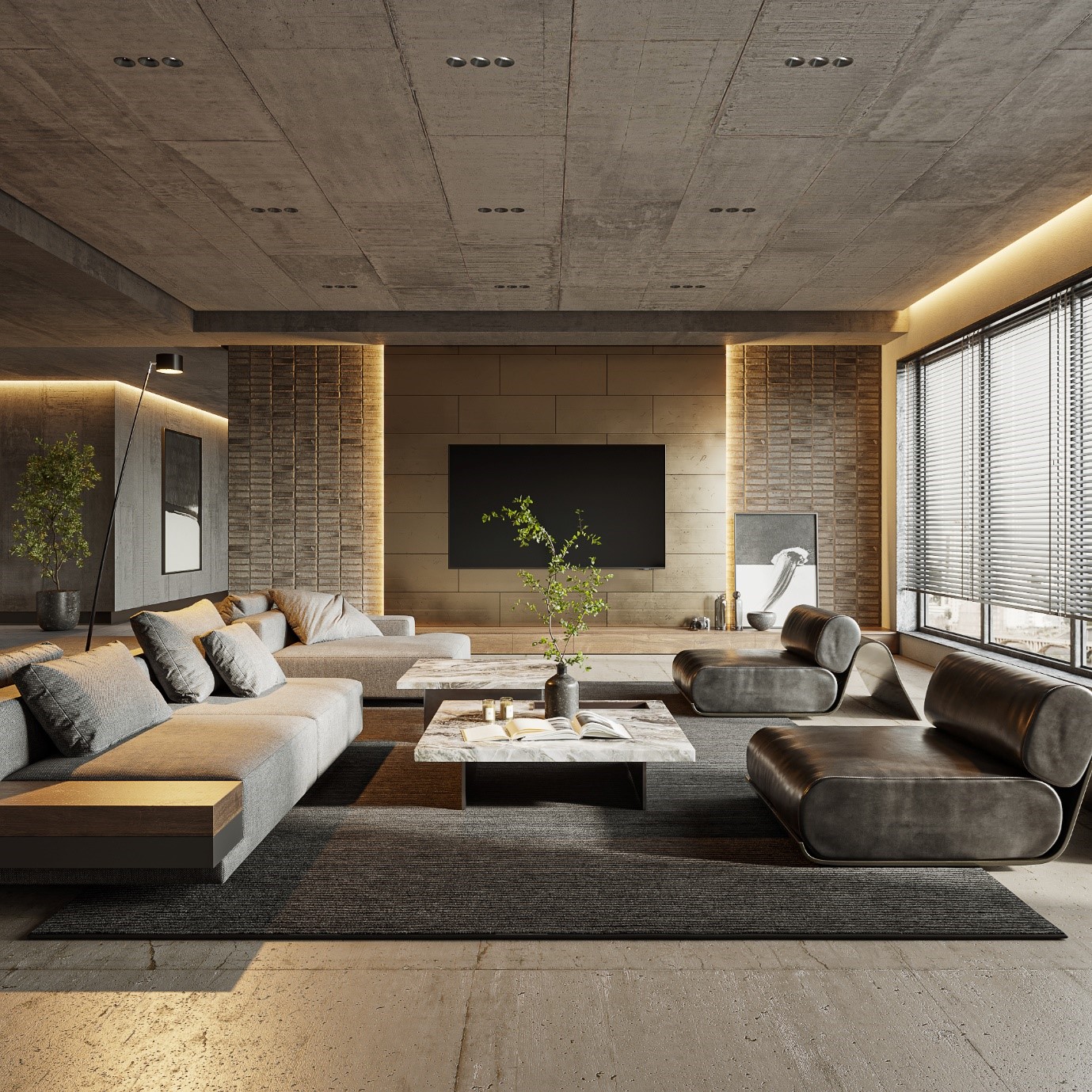 Luxury Living Room | Cabinets Matttroy