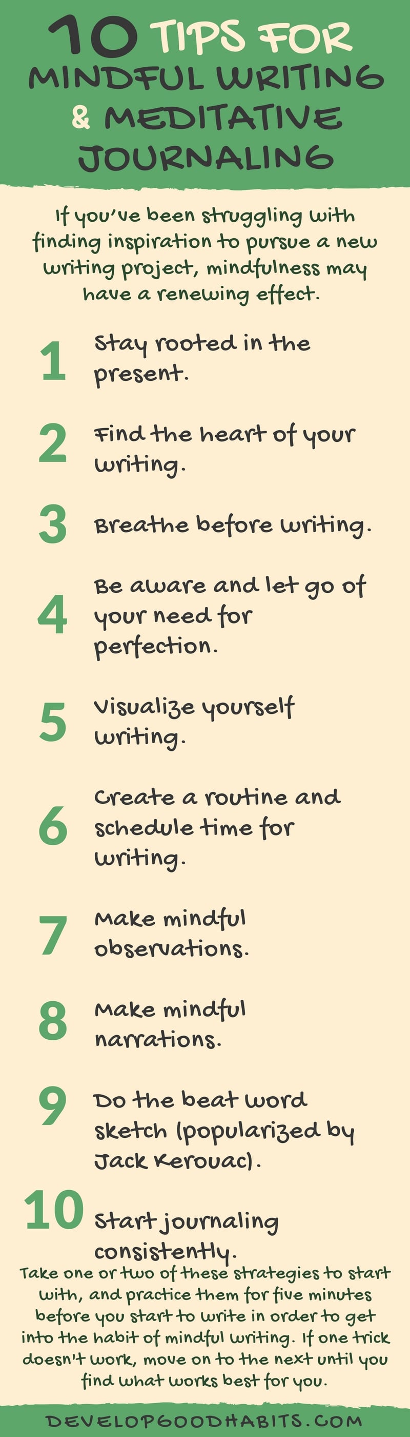 10 Tips for Mindful Writing and Meditative Journaling | Develop Good Habits