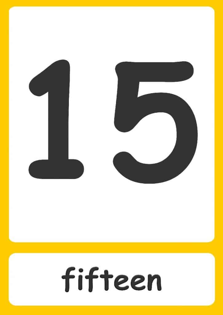 Number Words Flashcards