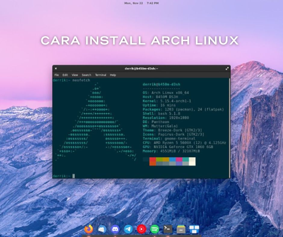 Cara Install Arch Linux - Gabut-IT