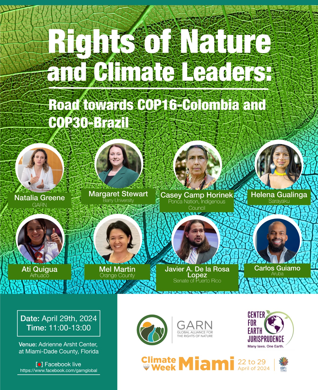 Rights of Nature and Climate Leaders: Road towards COP16-Colombia and COP30-Brazil - Global ...