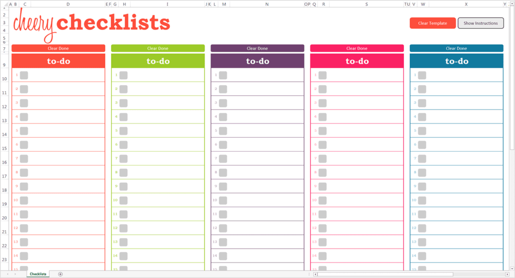 13+ Checklist Templates - Word Excel PDF Formats