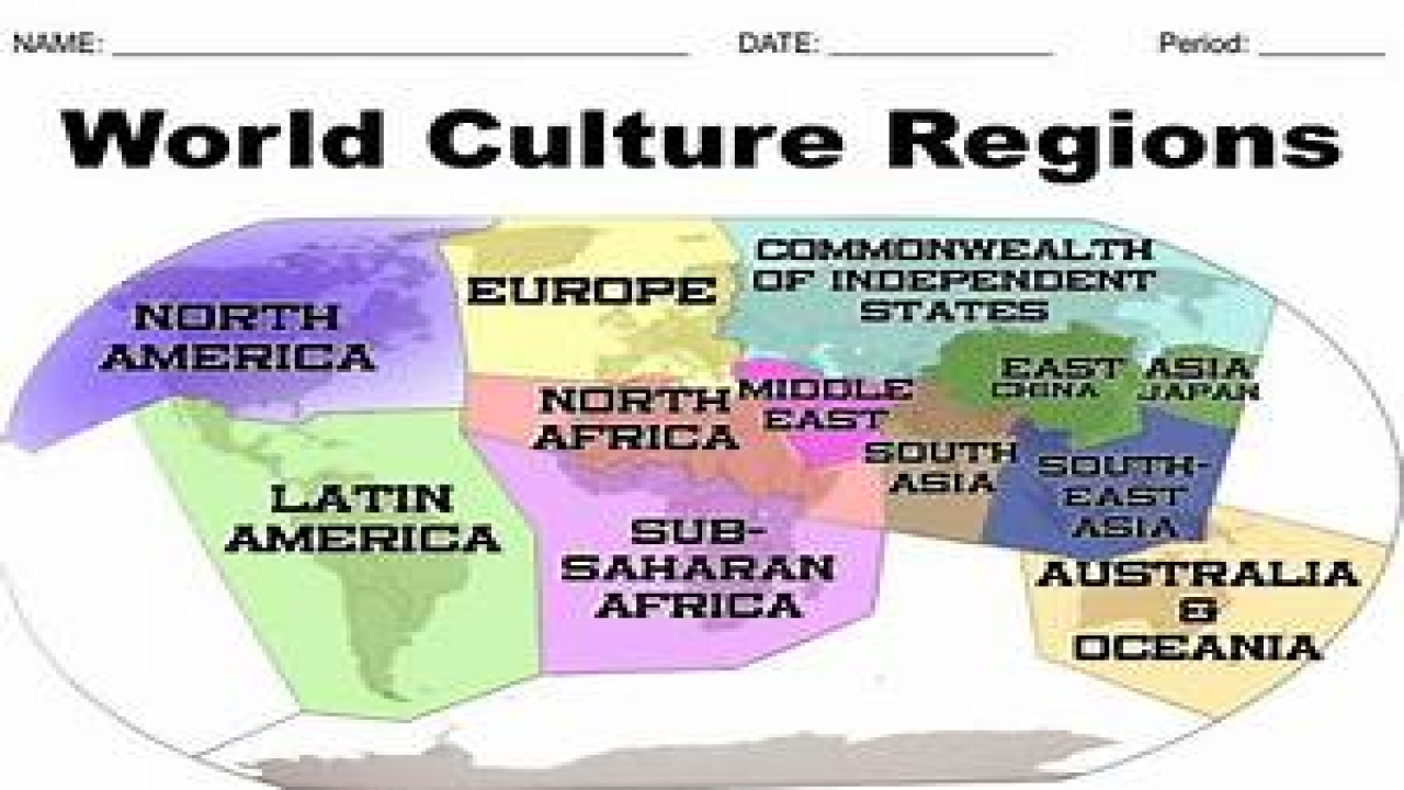 World Cultural Regions Map By Maps Com From Maps Com - Vrogue.co