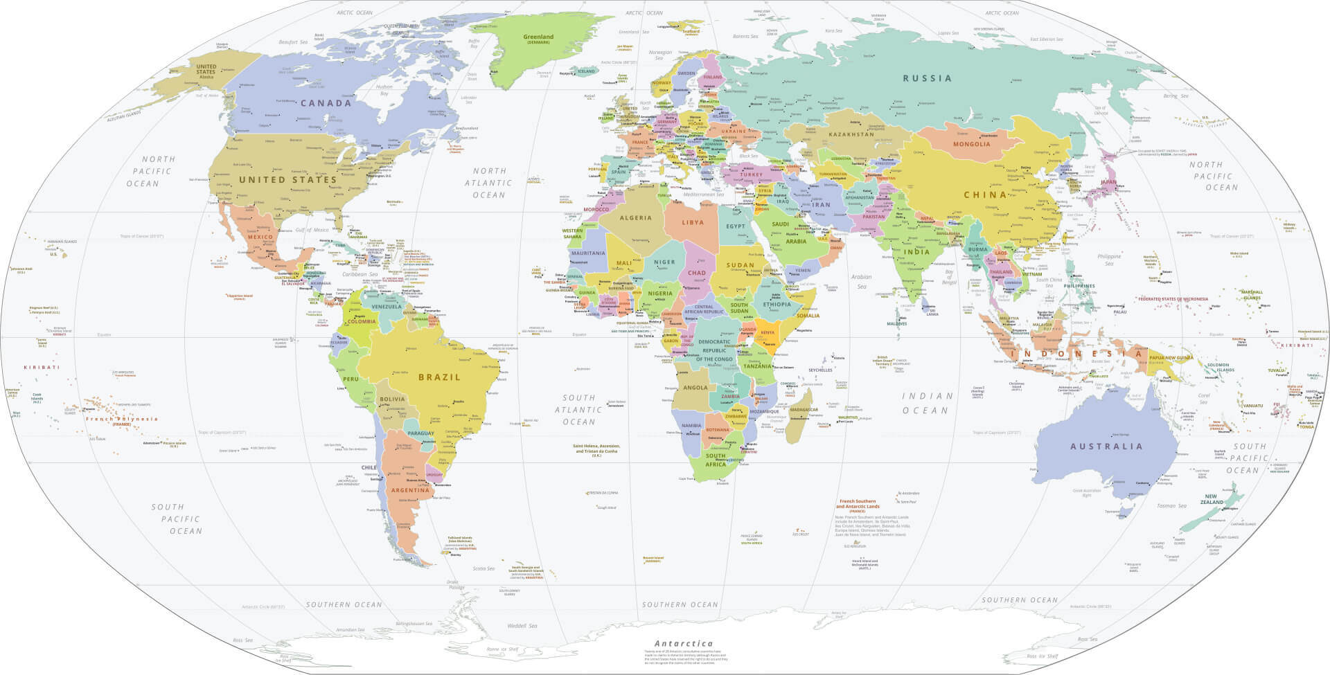 World Political Map - Guide of the World