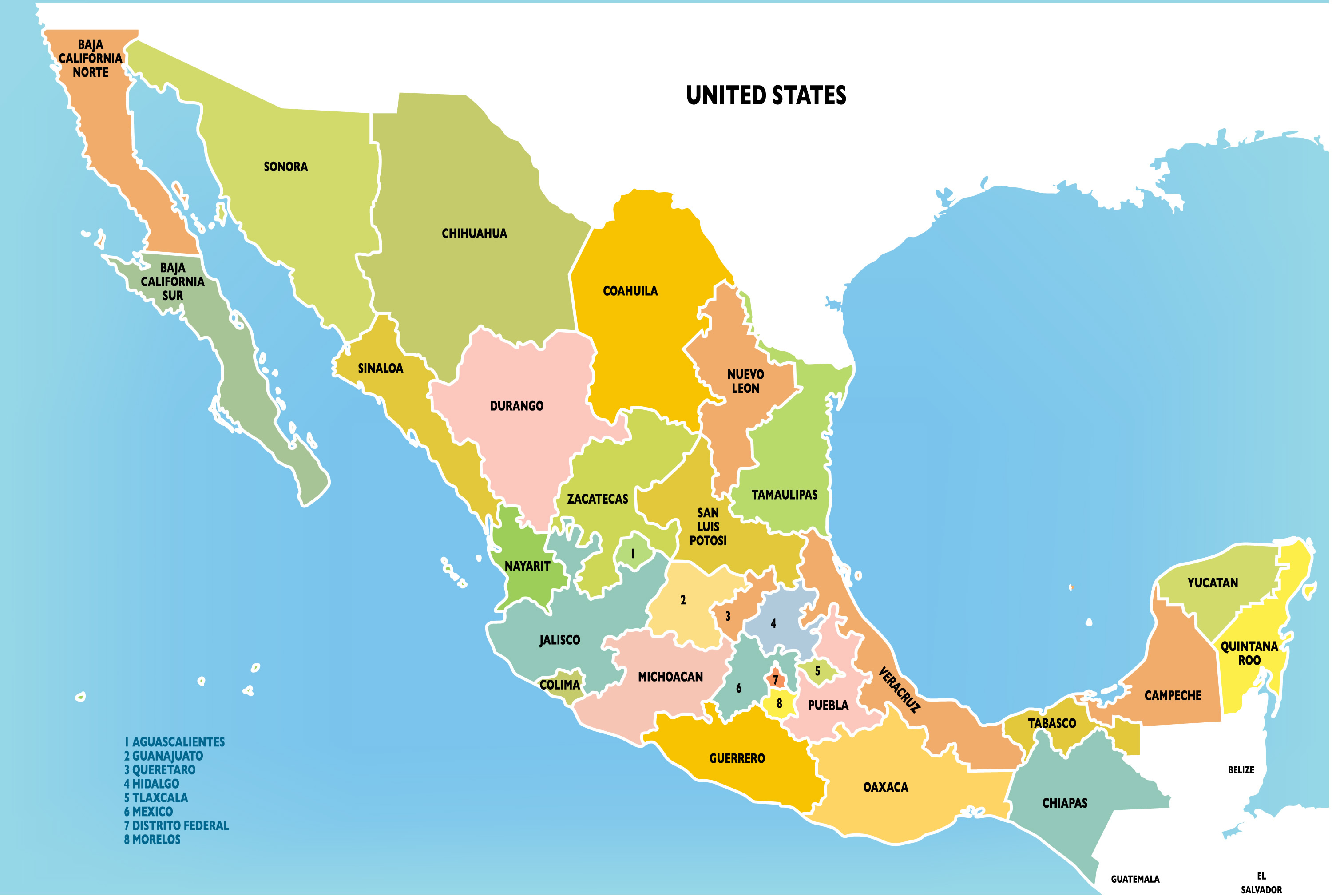 Mexico Map - Guide Of The World