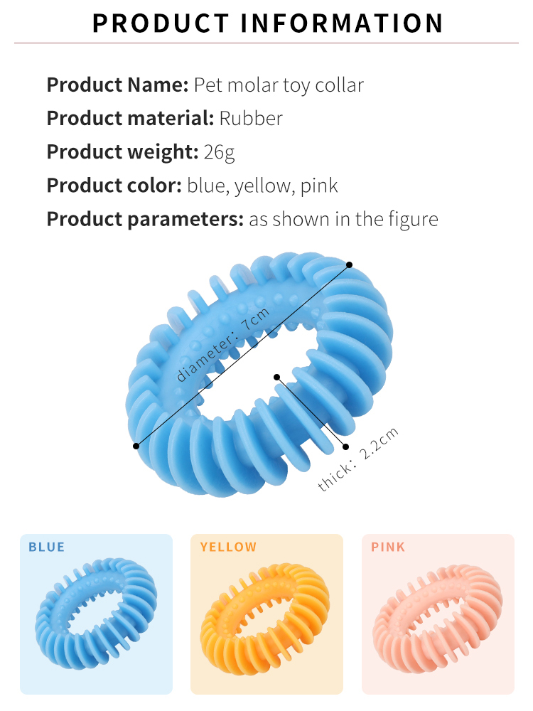 Pet Molar Toy Collar