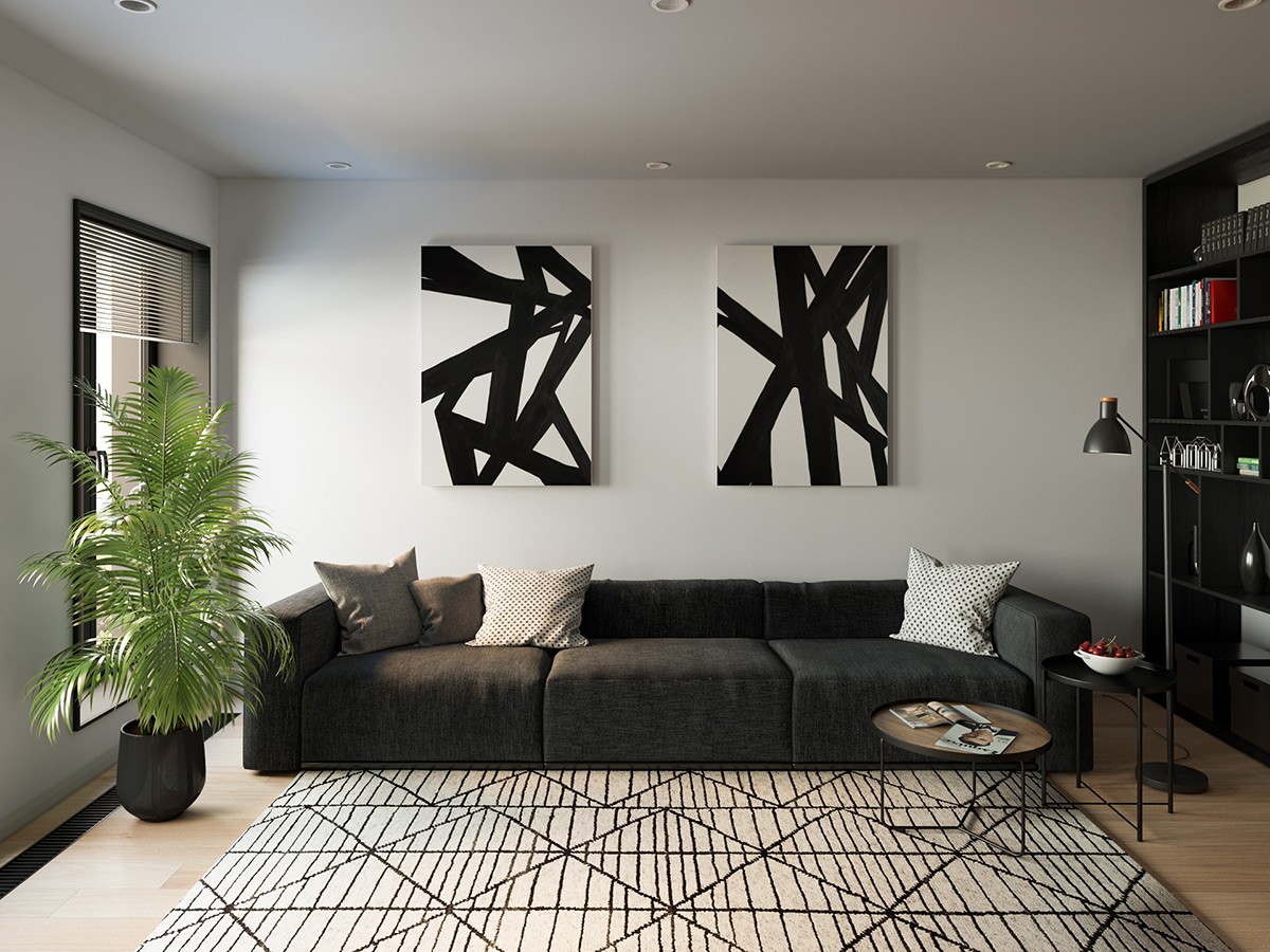 40 Black Couch Living Rooms With Tips To Help You Decorate YoursInterior Design Ideas.