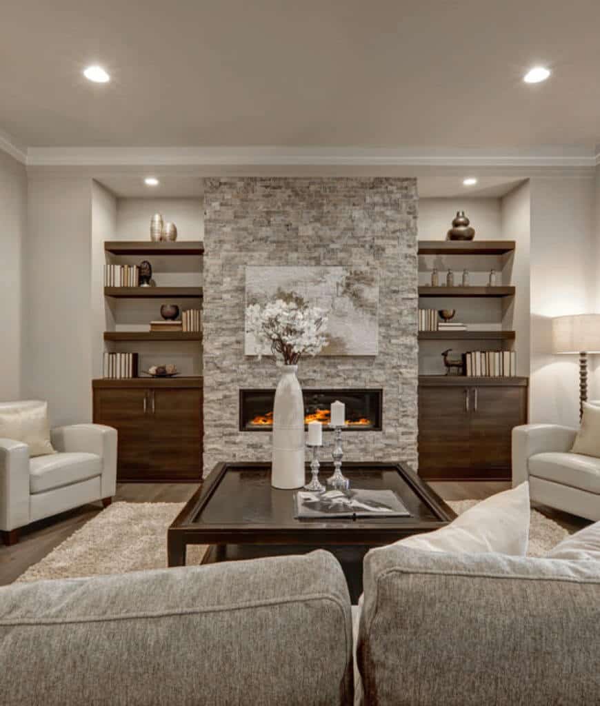 Beautiful Living Rooms With Fireplace