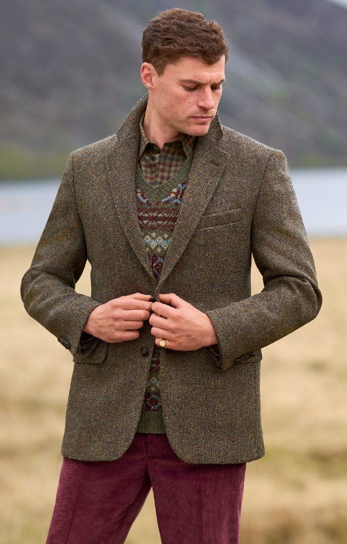 Men&#39;s Brown Harris Tweed Jackets & Coats | House Of Bruar