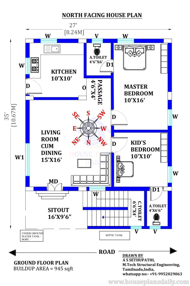 Vastu Shastra Approved: Top 100 North Facing House Plans For Positive Energy|PDF Book - House...