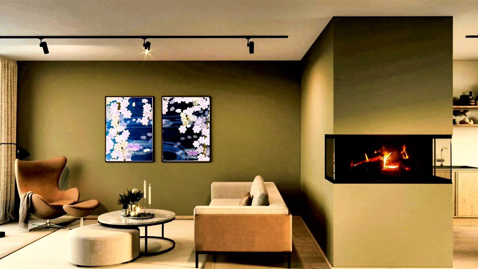 Dramatic living room designs that make a moody statement 👍