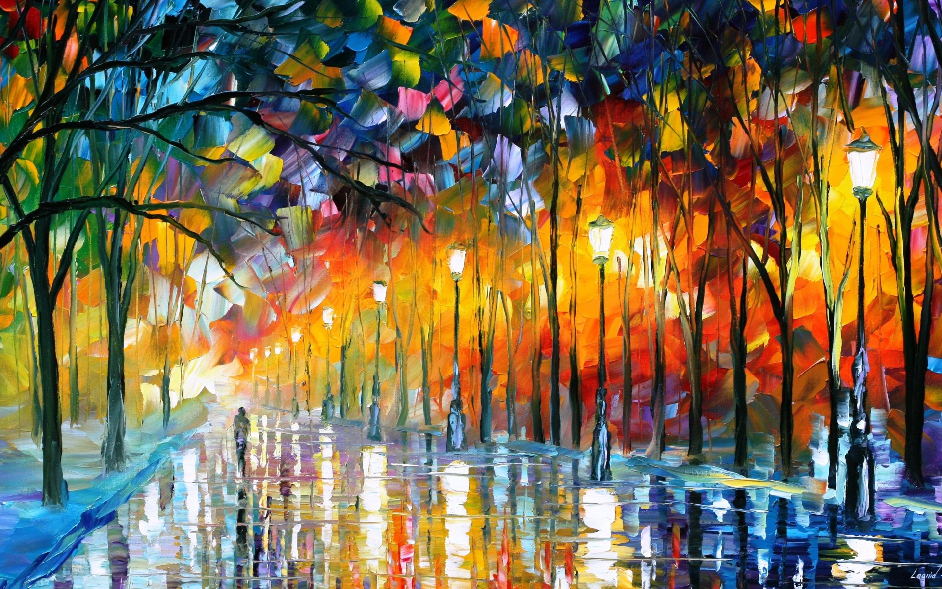 Leonid Afremov&#39;s modern impressionistic paintings | HD Wallpapers