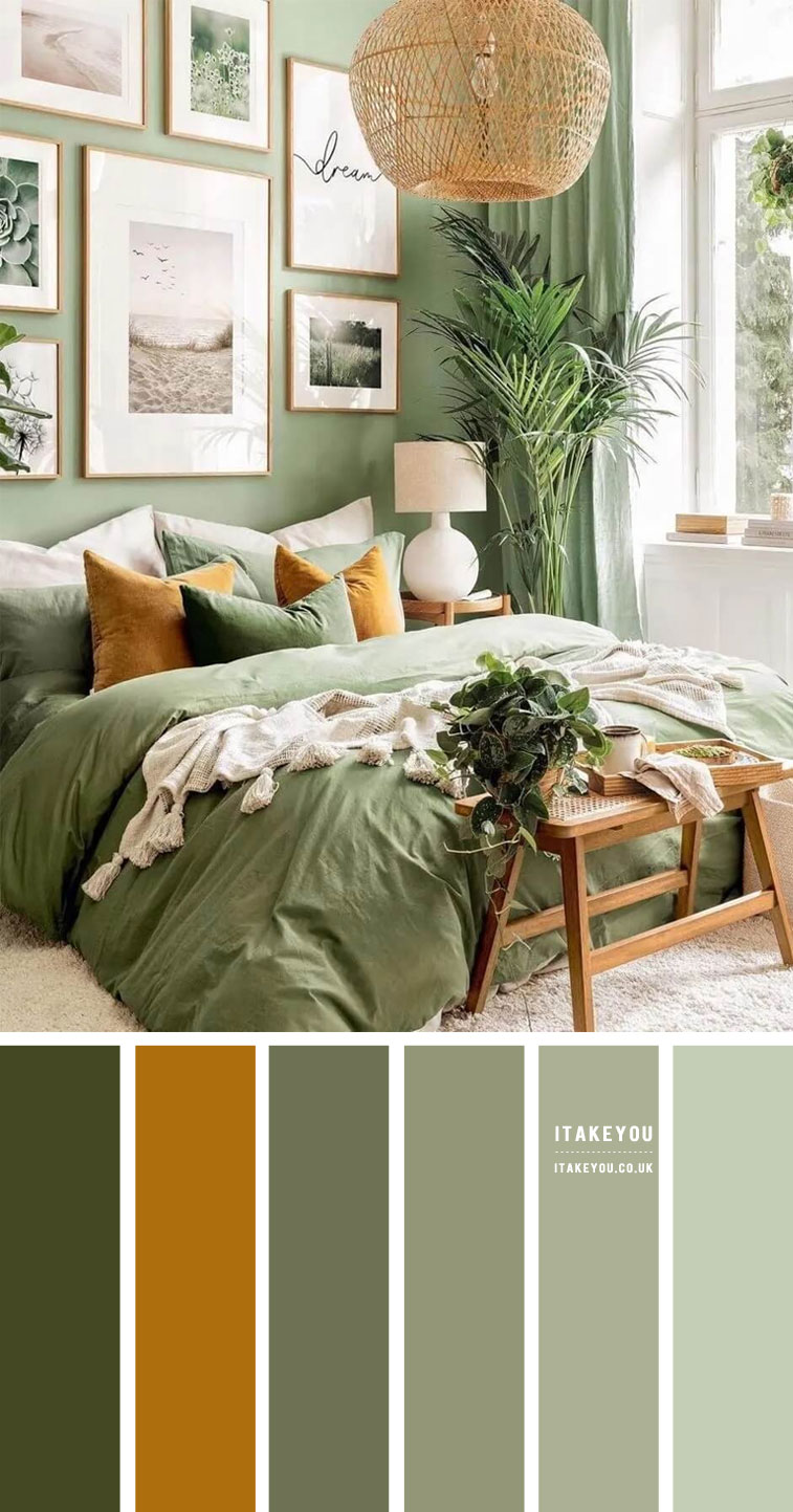 Shades Of Green Colour Palette For Bedroom I Take You| Positive Quotes, Wallpapers, Hairstyles...