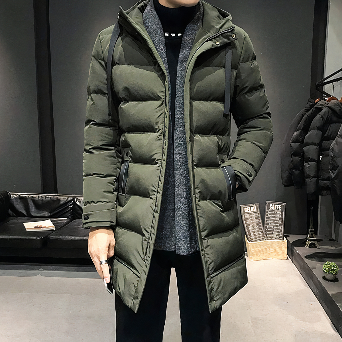 Doudoune Longue Et Matelassée Pour Homme • JolieDoudoune