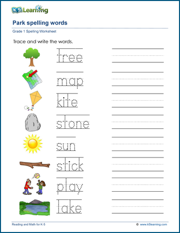 First Grade Spelling Worksheets| K5 Learning