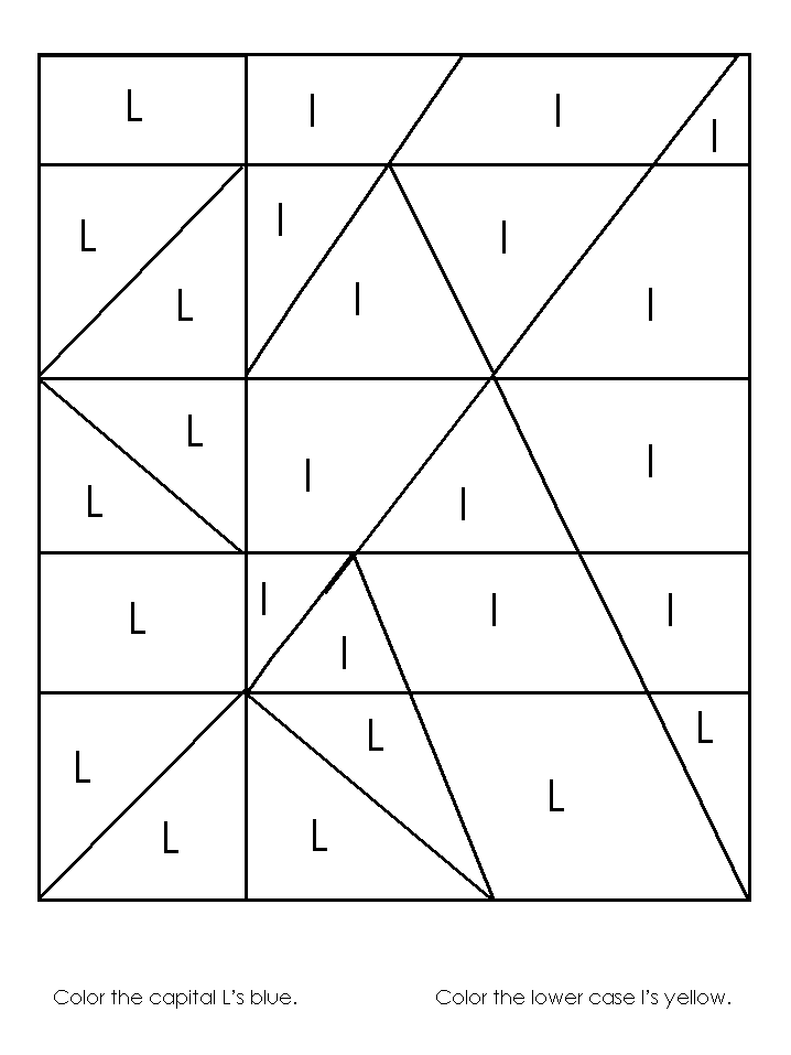 Printable Capital L