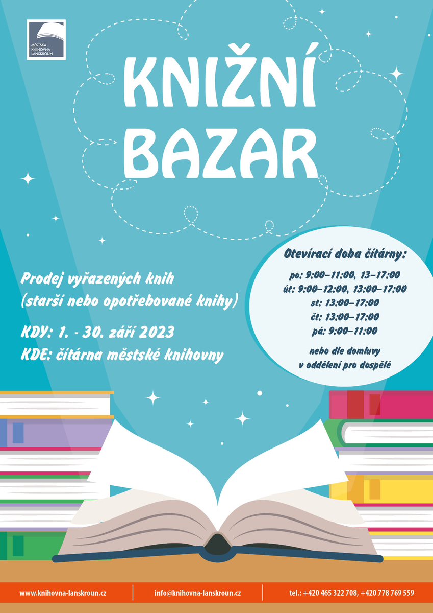 Knižní Bazar Vyřazených Knih| Městská Knihovna Lanškroun