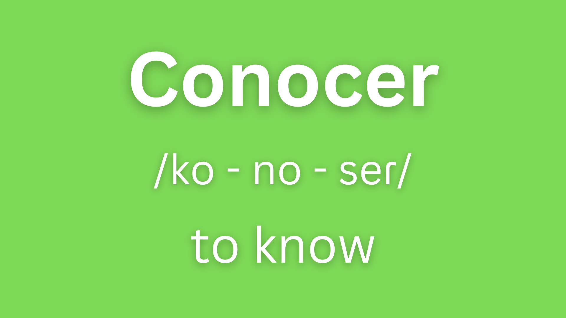 Conocer Conjugation | How To Conjugate Conocer In Spanish - Langoly