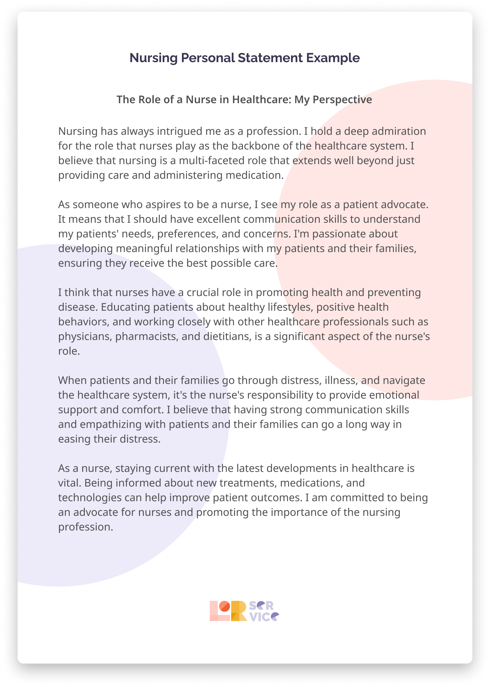Order Powerful Personal Statement For Nursing School From Us
