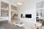 Spacious Interior Design Emphasizing Elegant Loft Living Style With White Decorating Ideas