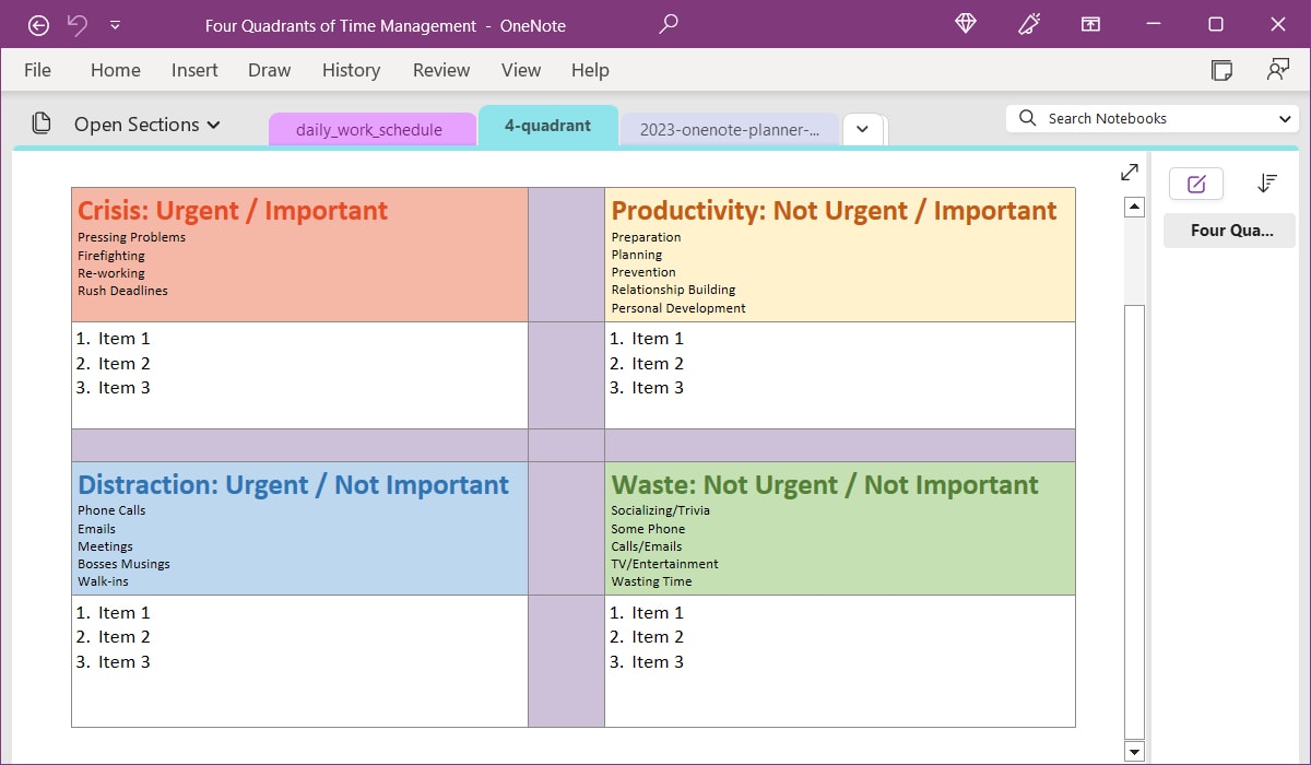 12+ OneNote Templates For Productivity - Make Tech Easier