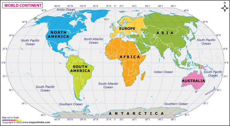 Political Map Of World Continents - Corene Charlotte