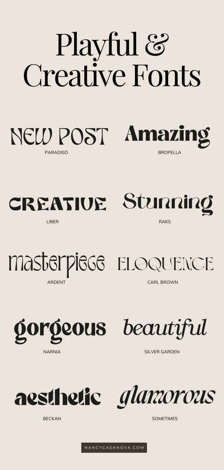 Creative Fonts Design