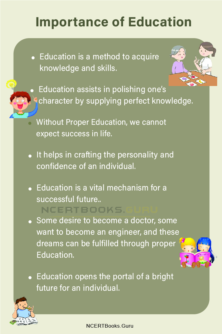 10 Lines on Importance of Education for Students and Children in English - NCERT Books