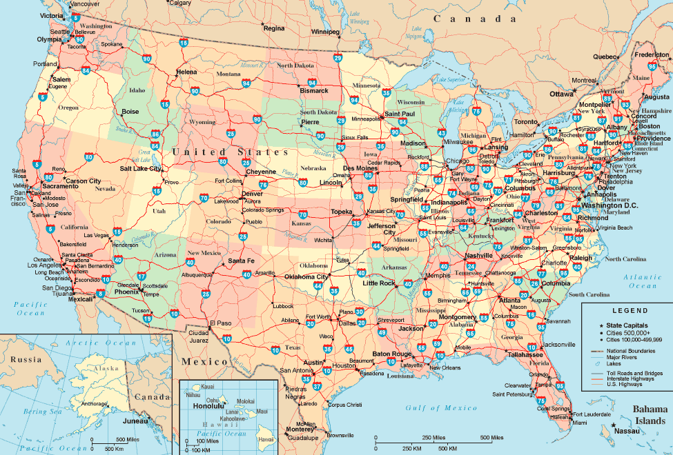 Us Road Map 2025 - David C. Wright