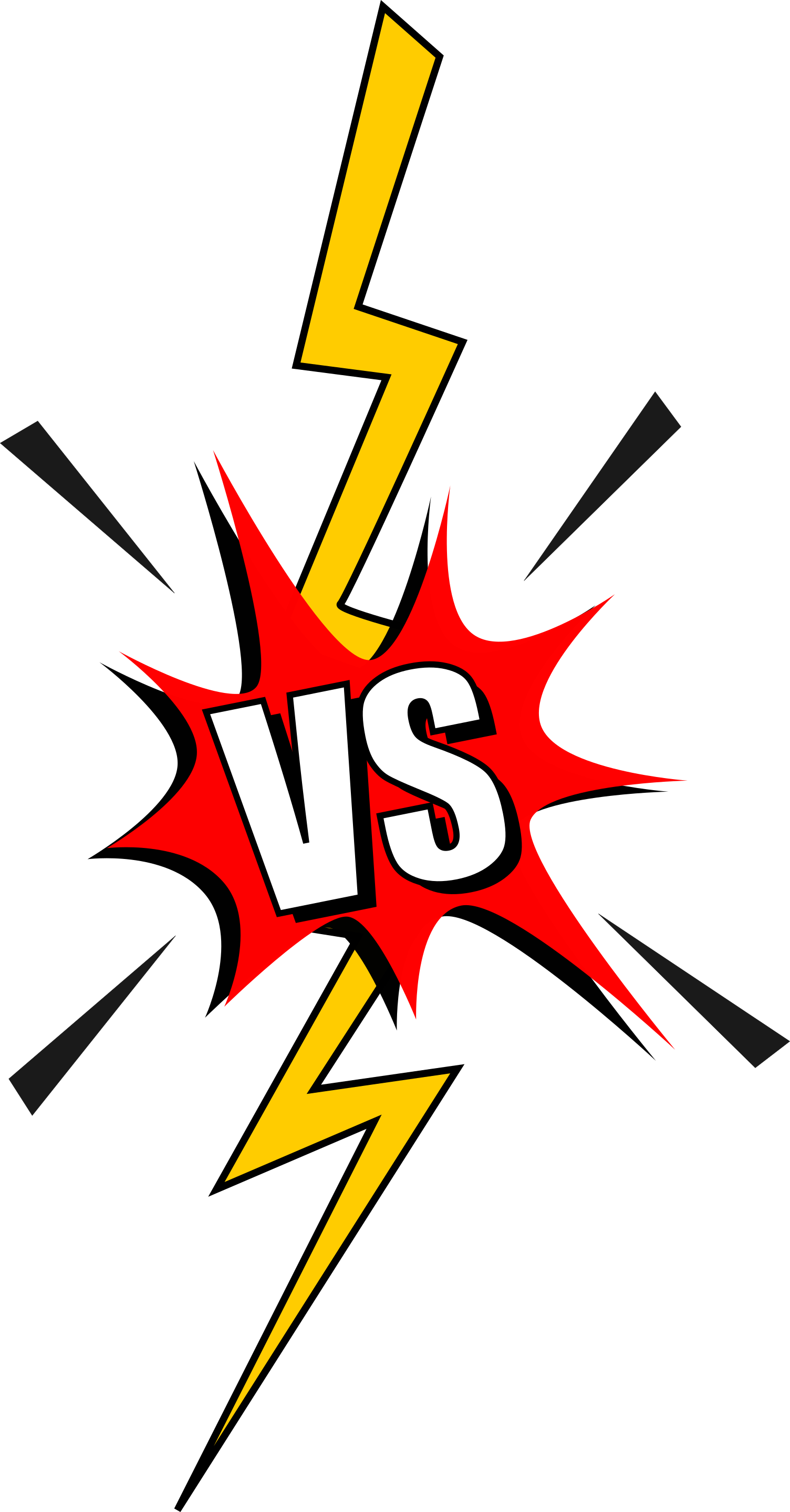 Comic VS Versus (PNG Transparent)| OnlyGFX.com