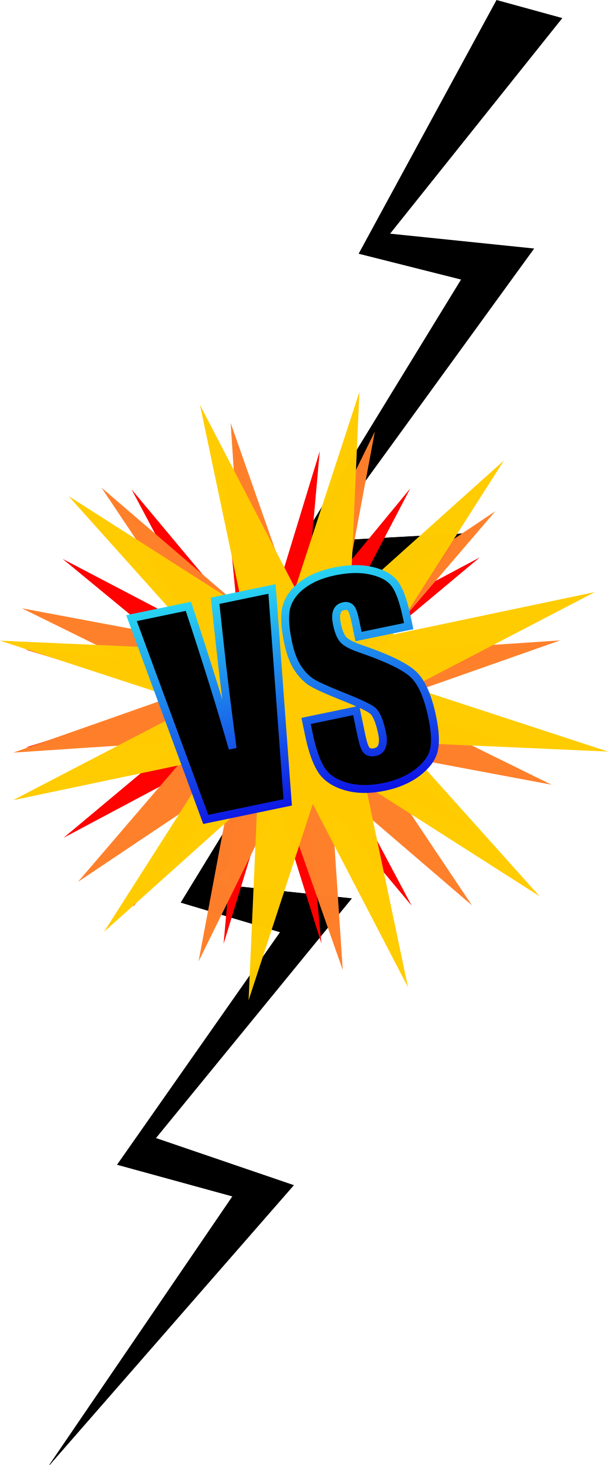 Comic VS Versus (PNG Transparent)| OnlyGFX.com