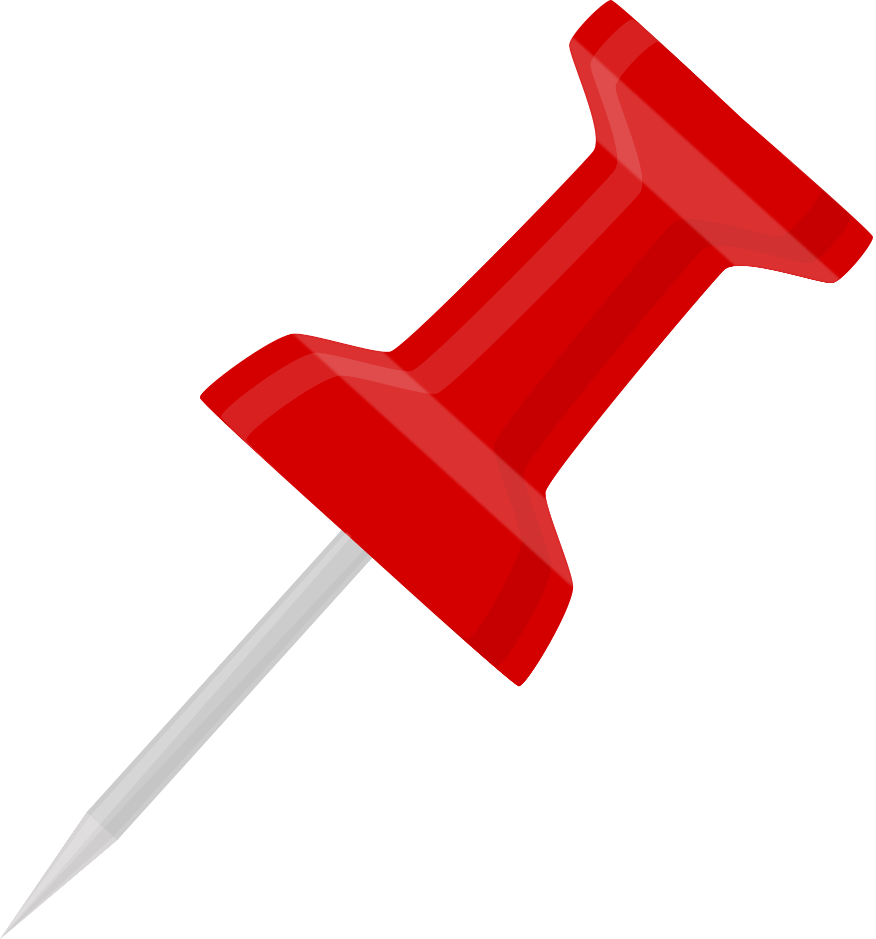 Red Thumbtack Push Pin Clipart PNG Transparent| OnlyGFX.com