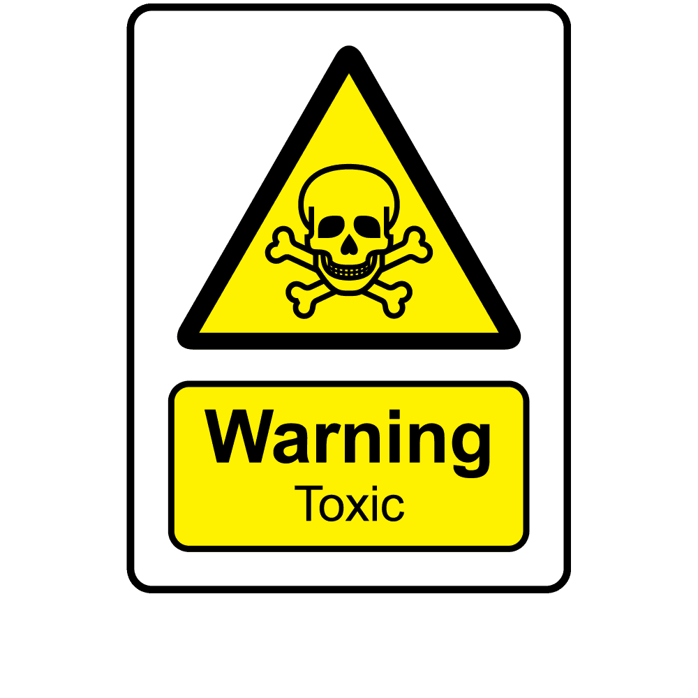 Buy Warning Toxic Labels | Danger & Warning Stickers