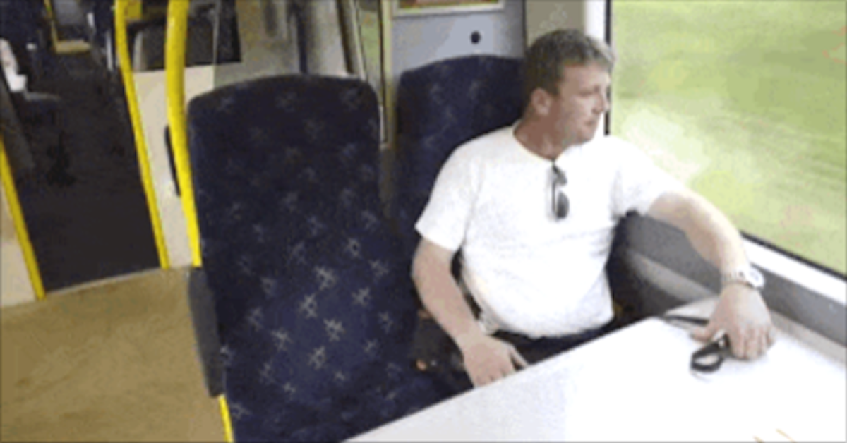 He Gets On The Train To Work Like He Always Does - Now Watch Who Sits Down Next To Him Today
