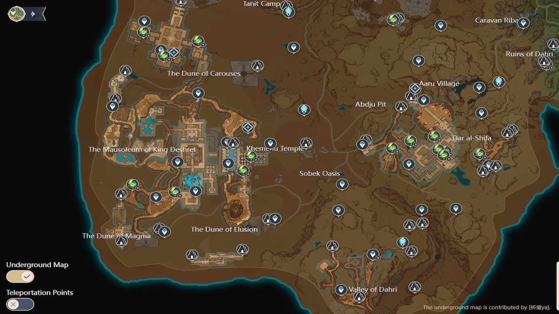 Genshin Impact Sumeru Underground Map Arrives In New HoYoLAB Update