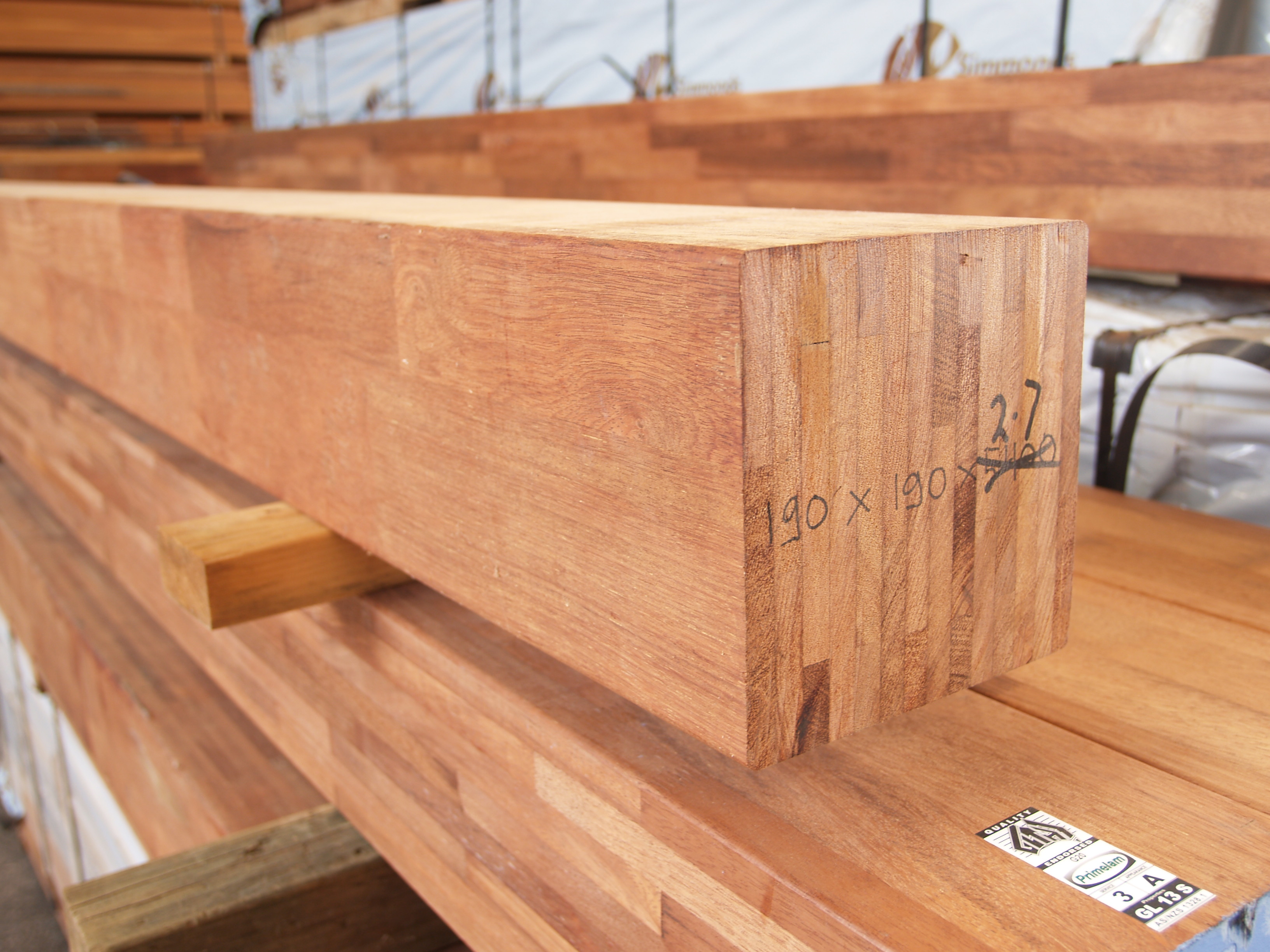 Glulam Timber, Hardwood Glulam, Glued Laminated Beams