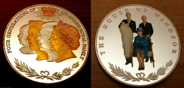 ROYAL FAMILY GOLD Silver Coin King Charles III Prince William George Cancer Old £5.99 - PicClick UK
