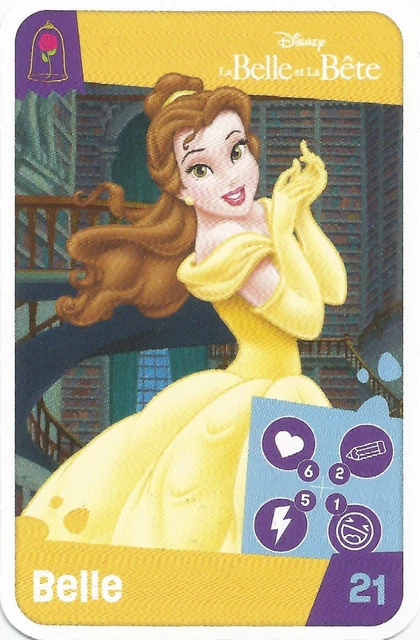 CARTE DISNEY PIXAR. Jouons Revons. Auchan 2024. La Belle Et La Bete. Belle N° 21 EUR 1,00...