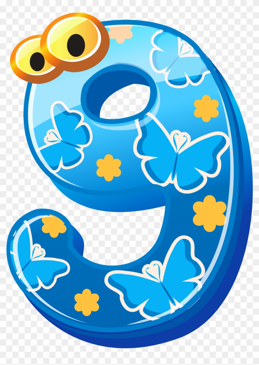 Download Cute Number Nine Png Clipart Image - Number 9 Clipart Png Transparent Png Png Download...