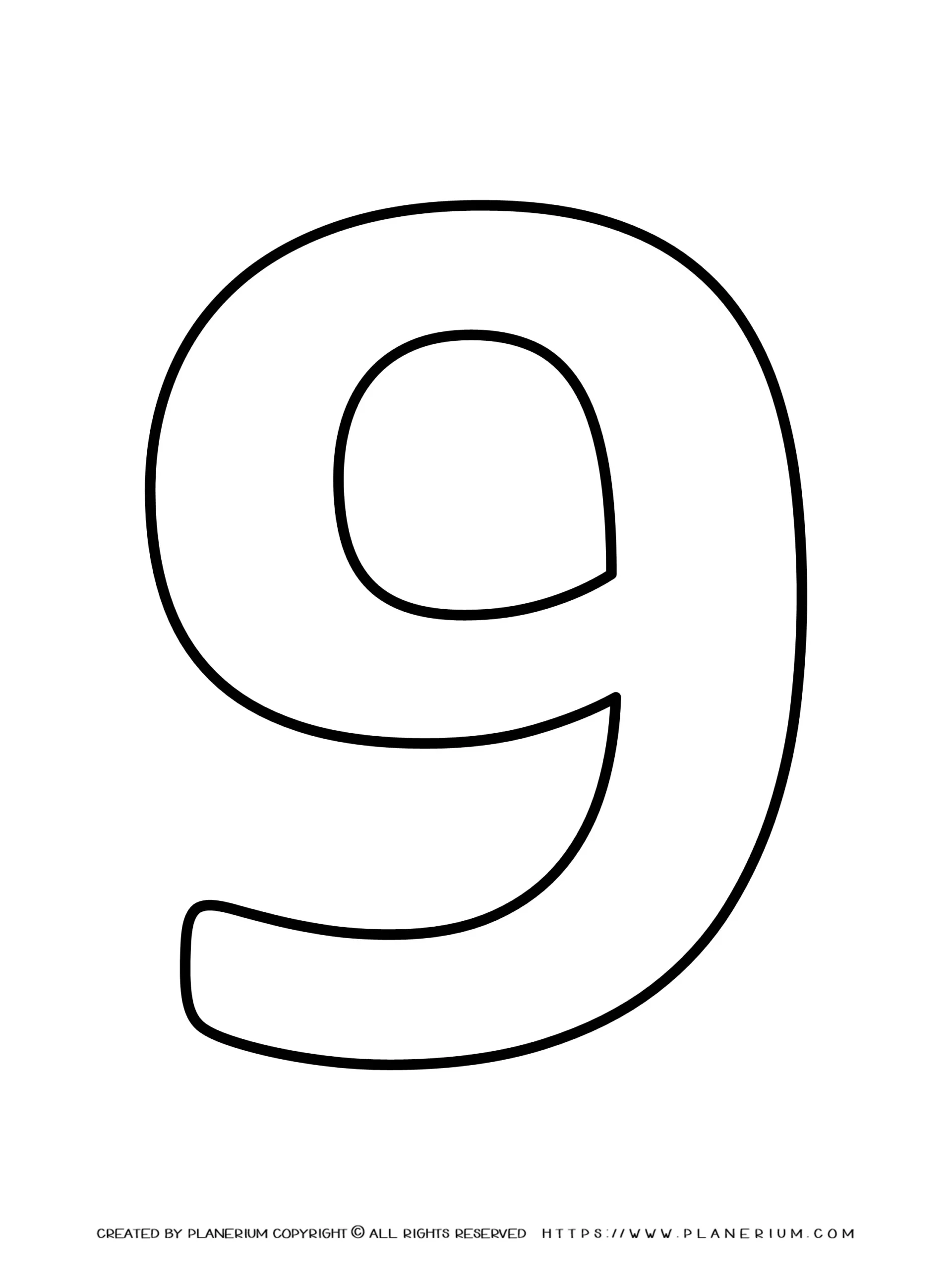 Number Nine Coloring Page Coloring Page Page Number Digits Coloring| My XXX Hot Girl