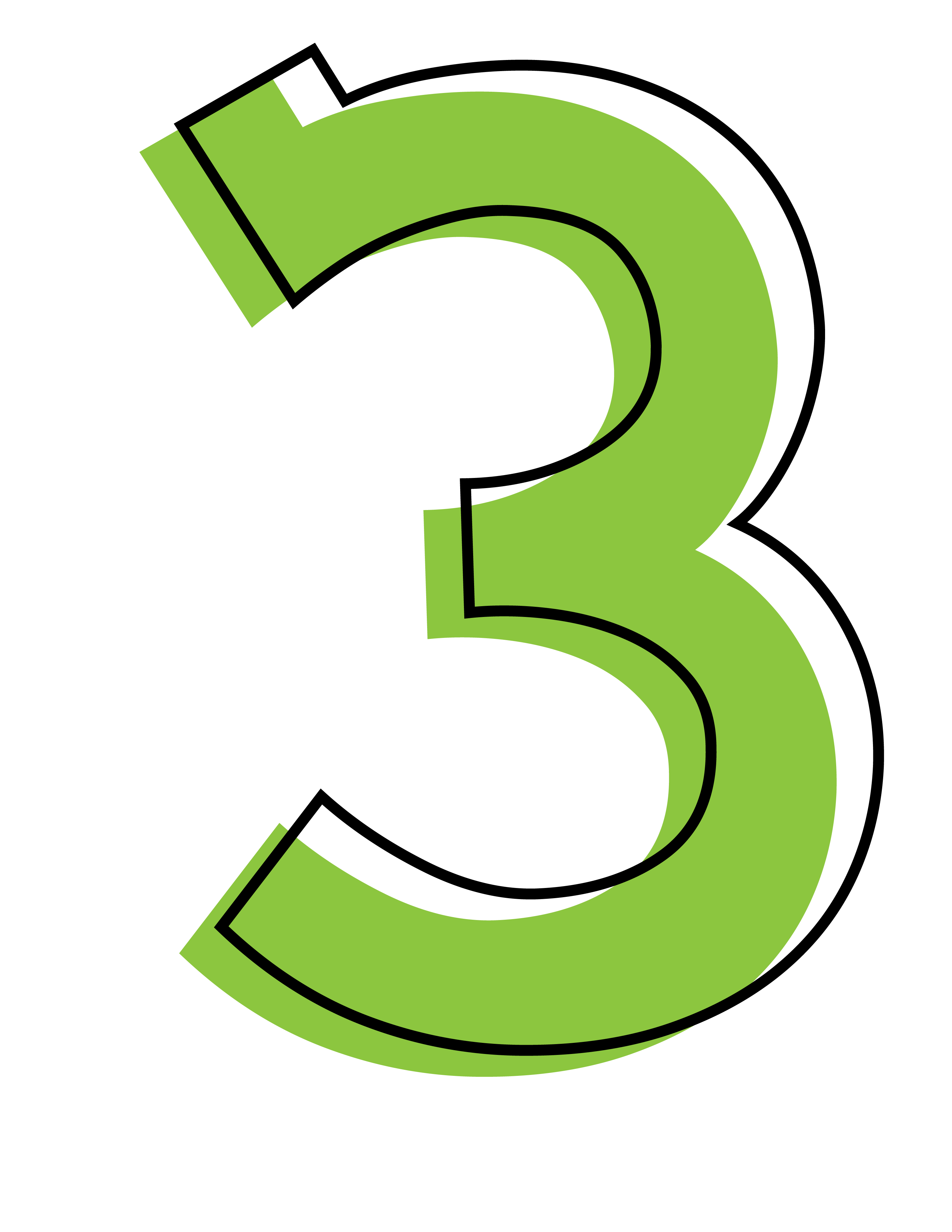 Number Three Green Digit And Mathematical Symbol PNG| PNG All