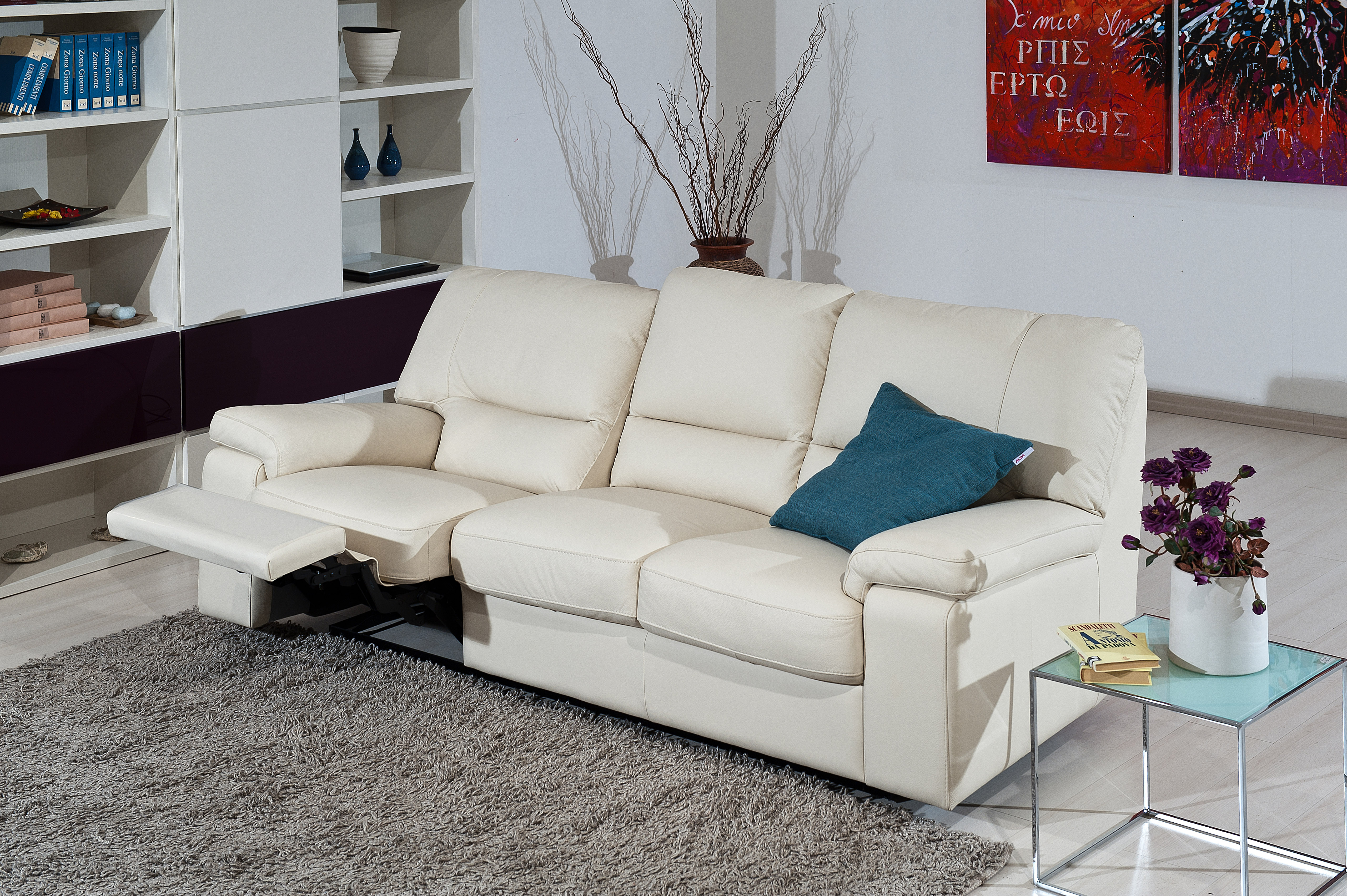 Luxor Italian Leather Sofa Set With Sliding Seats Baltimore Maryland Antonio-Salotti-Dony