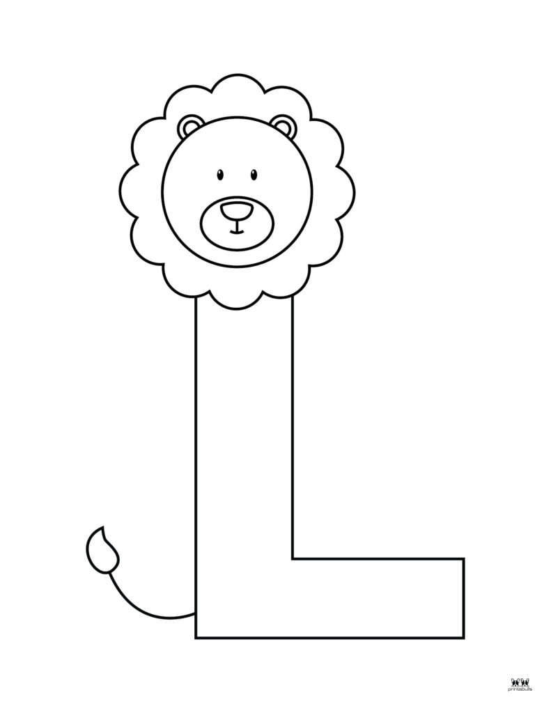 Printable Capital L