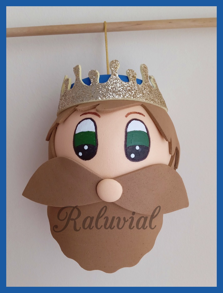 Bola Navidad Goma Eva Rey Gaspar – Raluvial