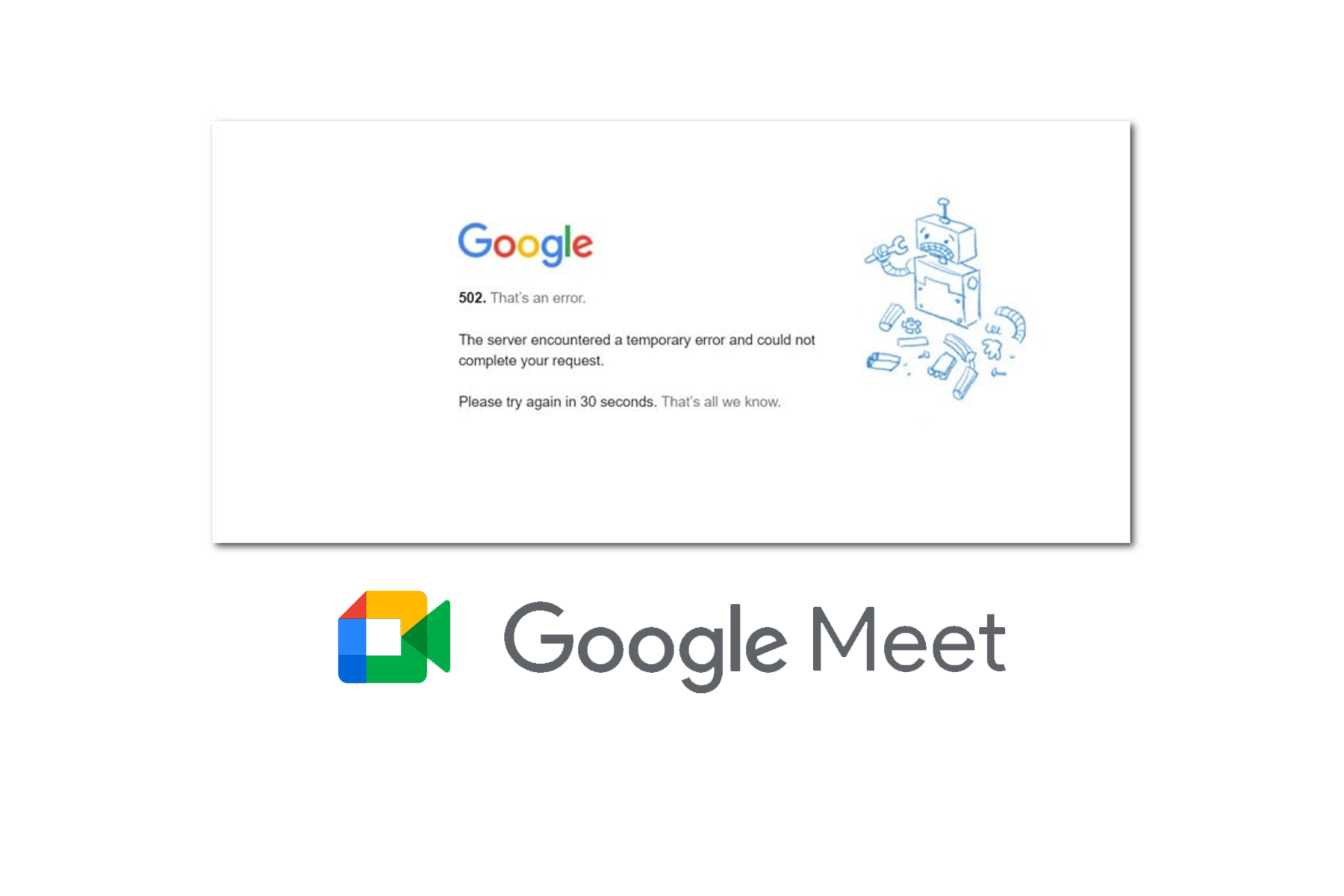 How To Fix Error 502 On Google Meet - Saint