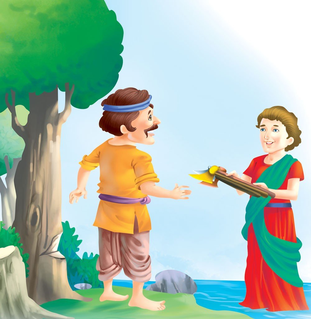 The Honest Woodcutter - Sawan Books