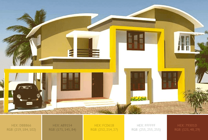 Best Home Exterior Color Combinations And Design Ideas - Blog - SchemeColor.com