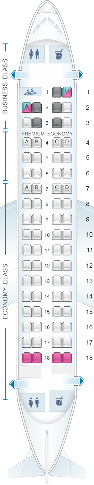 Seat Map LOT Polish Airlines Embraer 170| SeatMaestro